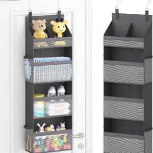 Hanging diaper organizer.
